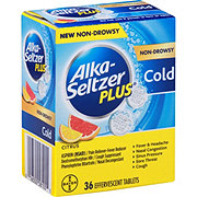 Alka-Seltzer Plus Non-Drowsy Cold Effervescent Tablets Citrus - Shop ...