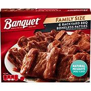 Banquet Family Size Barbeque Sauce and Boneless Pork Riblet Dinner ...