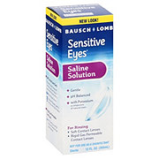 Bausch Lomb Sensitive Eyes Saline Solution Shop Contact Lens