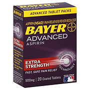 Bayer Advanced Aspirin Extra Strength Pain Reliever/Fever Reducer 500 ...