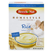 Beech Nut Homestyle Rice Baby Cereal Box Shop Baby Food At H E B
