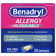BENADRYL® Allergy Dye-Free LIQUI-GELS® Reviews 2020