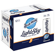 Blue Moon Light Sky Citrus Wheat Beer12 oz Cans - Shop Beer & Wine at H-E-B