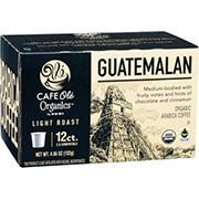 CAFE Olé Organics by H-E-B Light Roast Guatemalan Coffee Single Serve Cups