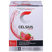 Celsius Sparkling Strawberry Guava Energy Drink 4 Pk - Shop Diet 