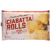 Central Market Frozen Ciabatta Dinner Rolls