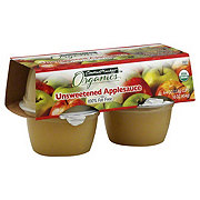 Central Market Organics Unsweetened Applesauce 4 Ct Shop Fruit