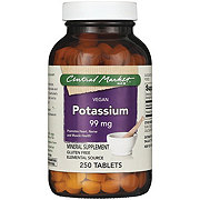 Central Market Potassium 99 mg Vegan Tablets