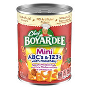 Chef Boyardee Mini Abc S And 123 S With Meatballs Shop Pantry Meals At H E B