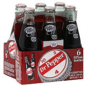 Dr Pepper Soda Made with Sugar 8 oz Glass Bottles - Shop Soda at H-E-B