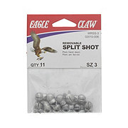 Eagle Claw Removable Split Shot Sinkers, Size 3 - Shop Patio & Outdoor ...