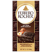 Ferrero Rocher Dark 55% Chocolate Bar with Hazelnut - Shop Snacks ...