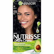 Garnier Nutrisse Nourishing Hair Color Creme with Five Oils 11 Blackest  Black (Peppercorn) - Shop Hair Care at H-E-B