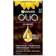 Garnier Olia Oil Powered Permanent Hair Color 5 3 Medium Golden Brown Hair Dye Shop Hair Color At H E B
