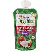 H E B Baby Organics Apple Banana Strawberry Yogurt Pouch Shop