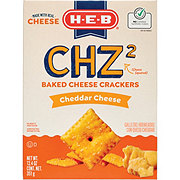 H-E-B CHZ2 Baked Cheese Crackers - Cheddar Cheese - Shop Snacks & Candy ...