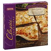 H-E-B Classic Selections Thin Pastry Crust Four Cheese Pizza - Shop ...