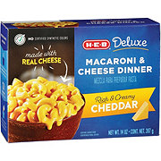 H E B Deluxe Macaroni And Cheese Dinner Mix Shop Pantry Meals At