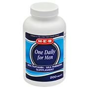 H-E-B Men's One Daily Multivitamin/Multimineral Tablets - Shop Vitamins