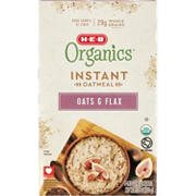 H-E-B Organics Instant Oatmeal - Oats & Flax