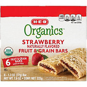 H E B Organics Strawberry Fruit Grain Bars Shop Granola