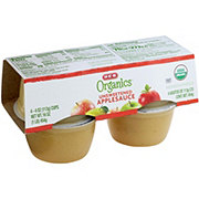 H-E-B Organics Unsweetened Applesauce Cups - Shop Canned & Dried Food ...