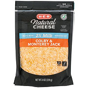 H-E-B Reduced Fat Colby & Monterey Jack Shredded Cheese