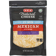 H-E-B Reduced Fat Mexican Style Blend Shredded Cheese