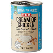 H-E-B Reduced Sodium Cream of Chicken Condensed Soup - Shop Soups ...