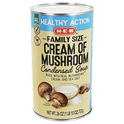 H-E-B Reduced Sodium Cream Of Mushroom Condensed Soup - Family Size ...