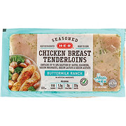 H-E-B Natural Seasoned Garlic Herb Thin Sliced Chicken Breast - Shop ...