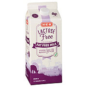 H E B Select Ingredients Lactose Free Fat Free Milk Shop Milk At