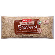 H E B Select Ingredients Long Grain Brown Rice Shop Rice