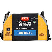 H-E-B Select Ingredients Longhorn Style Cheddar Cheese - Shop Cheese At ...