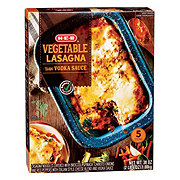 H-E-B Select Ingredients Vegetable Lasagna with Vodka Sauce - Shop ...