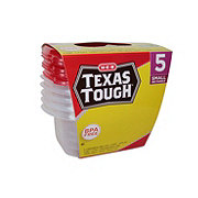 H E B Texas Tough Small Rectangle 24 Oz Food Storage Containers Home