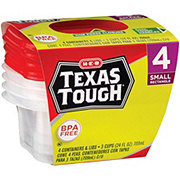 Food Storage H E B Everyday Low Prices H E B Texas Tough Small Rectangle 24 Oz Food Storage Containers