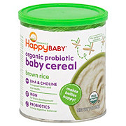 Happy Baby Brown Rice Organic Probiotic Baby Cereal Shop Baby Food At H E B