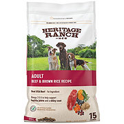 Heritage Ranch By H-E-B Adult Beef & Brown Rice Dry Dog Food - Shop ...