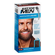 Just For Men Mustache Beard Medium Dark Brown M 40 Brush In Color Gel Shop Hair Care At H E B