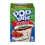 Kellogg's Pop-Tarts Frosted Strawberry Low Fat Whole Grain Fiber ...