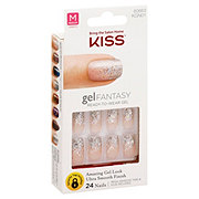 Kiss 100 Full Cover Square Short Length Nail Kit Shop Nail Sets At H E B   Kiss Gel Fantasy Medium Length Nail Kit 001734900 