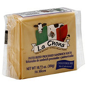 La Chona Pasteurized Processed Sandwich Cheese Slices - Shop Cheese at ...