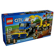 lego city sweeper and excavator