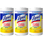 Lysol Disinfecting Wipes Sanitizing Antibacterial Cleaning Wipes - Lemon