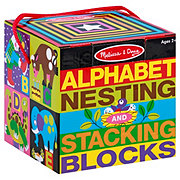 melissa & doug alphabet nesting and stacking blocks