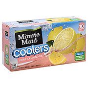 Minute Maid Coolers Pink Lemonade Flavored Fruit Drink 6.75 oz Pouches ...