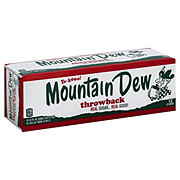 Mountain Dew Code Red Cherry Soda 12 Oz Cans Shop Soda At H E B