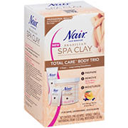 Nair Brazilian Spa Clay Total Care Body Trio Shop Depilatories