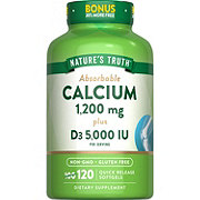 Natures Truth Absorbable Calcium 1200 Mg Plus D3 5000 Iu